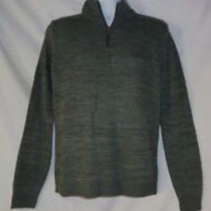 Men's Olive Green 1/2 Zip Crewneck Sweater Small XXL NWT